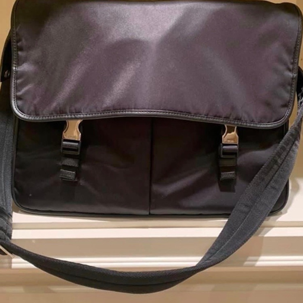 PRADA TESSUTO SPORT Nylon Briefcase Lap Top EUC!